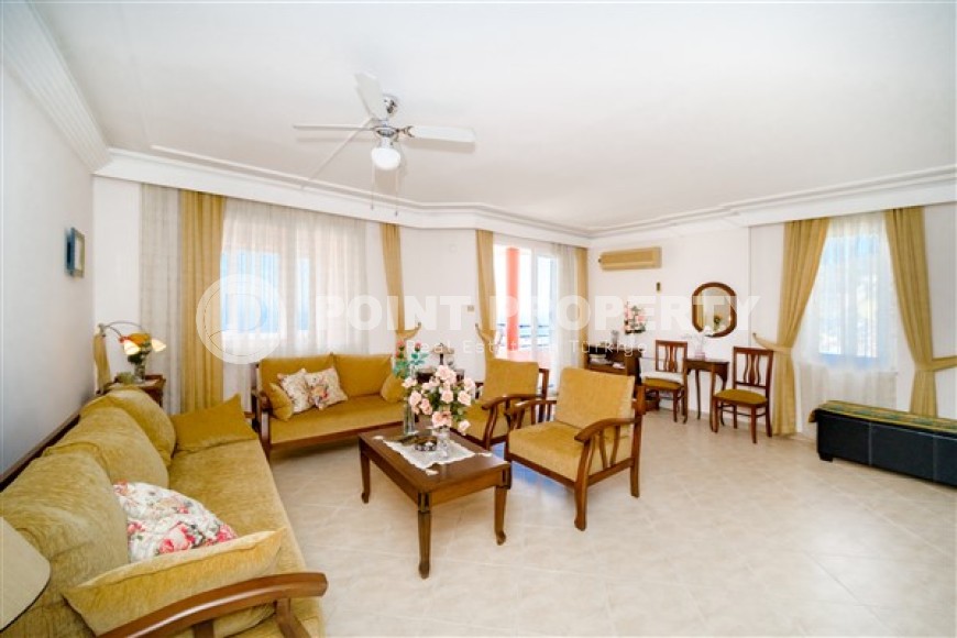 Панорамный дуплекс с роскошным видом на море и крепость Аланьи с элитном районе Бекташ-id-5135-фото-1