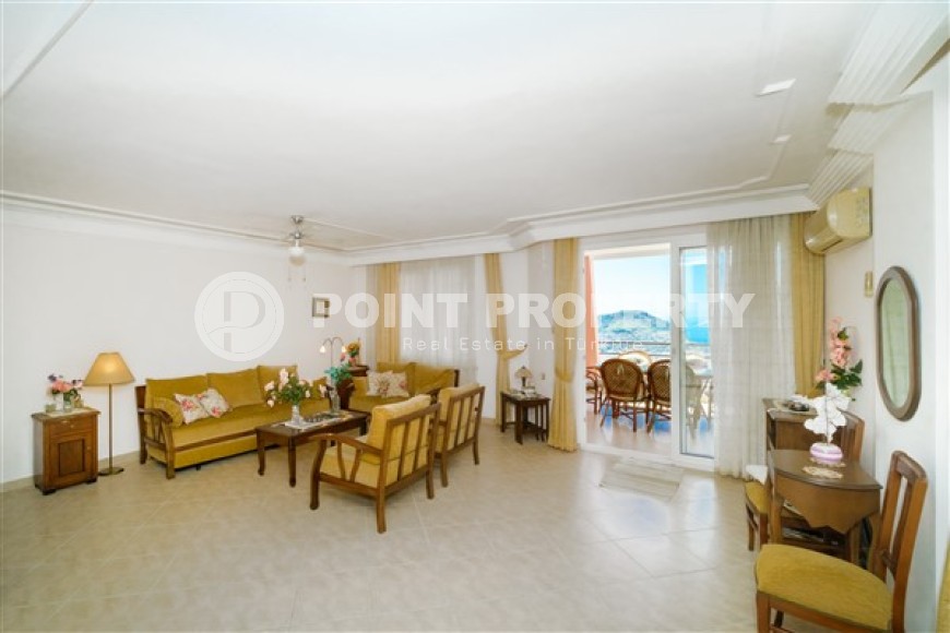 Панорамный дуплекс с роскошным видом на море и крепость Аланьи с элитном районе Бекташ-id-5135-фото-2