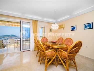 Комфортабельные апартаменты с двумя спальными комнатами и потрясающим видом на город Аланья и Средиземное море в экологически чистом районе Бекташ-id-5143-фото-4