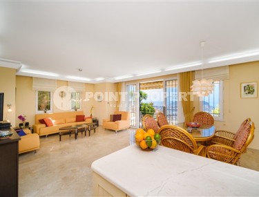 Комфортабельные апартаменты с двумя спальными комнатами и потрясающим видом на город Аланья и Средиземное море в экологически чистом районе Бекташ-id-5143-фото-5