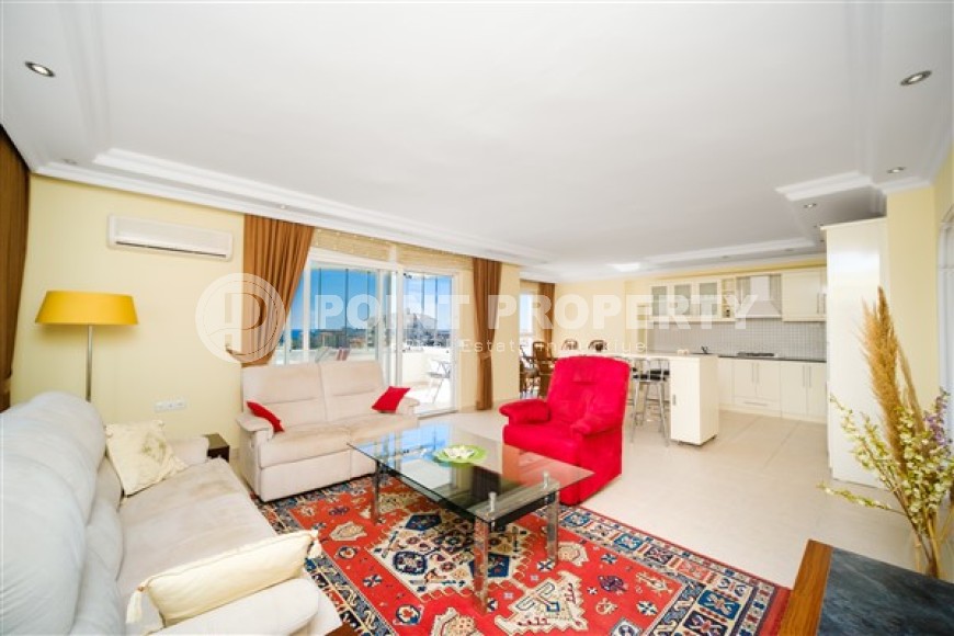 Прекрасные светлые апартаменты с двумя спальными комнатами и видом на Средиземное море, в районе Джикджилли-id-5149-фото-4