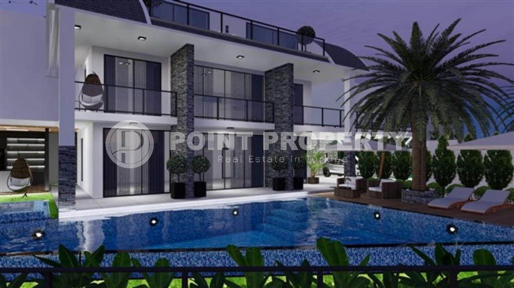 Luxurious three-storey villa with an infinity pool in a prestigious area of Alanya - Kargicak and 600 meters from the sea-id-5152-photo-16