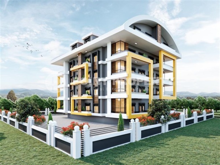 Апартаменты с планировками 2+1, 3+1 дуплекс , в новом жилом комплексе на завершающем этапе строительства, в районе города Аланья - Паяллар-id-5159-фото-4