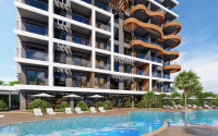 Stylish complex with panoramic views of the Mediterranean Sea in the Avsallar area. Apartments 63-142 m2-id-1001-photo-4