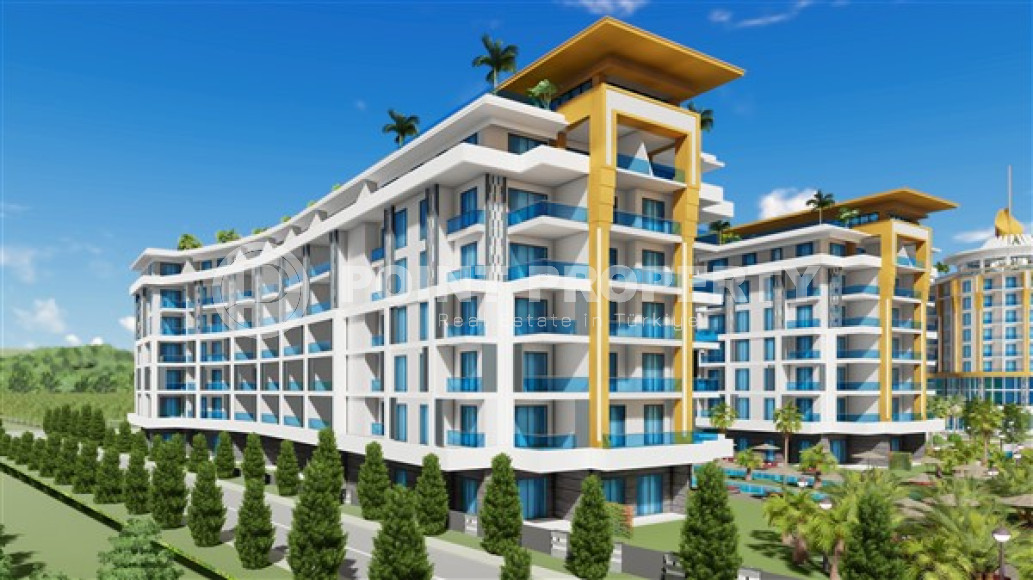 Уютные апартаменты, просторные таунхаусы и шикарные виллы в новом строящемся комплексе премиум-класса в районе Тюрклер в 300 метрах от моря.-id-1054-фото-15