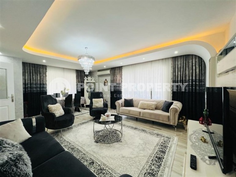 Панорамный дуплекс с видом на море на 10-м этаже с мансардой, район Махмутлар-id-5175-фото-3