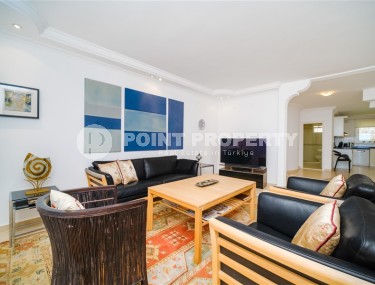 Меблированные двухуровневые апартаменты с тремя спальными комнатами в экологически чистом районе Аланьи - Бекташ-id-5178-фото-2