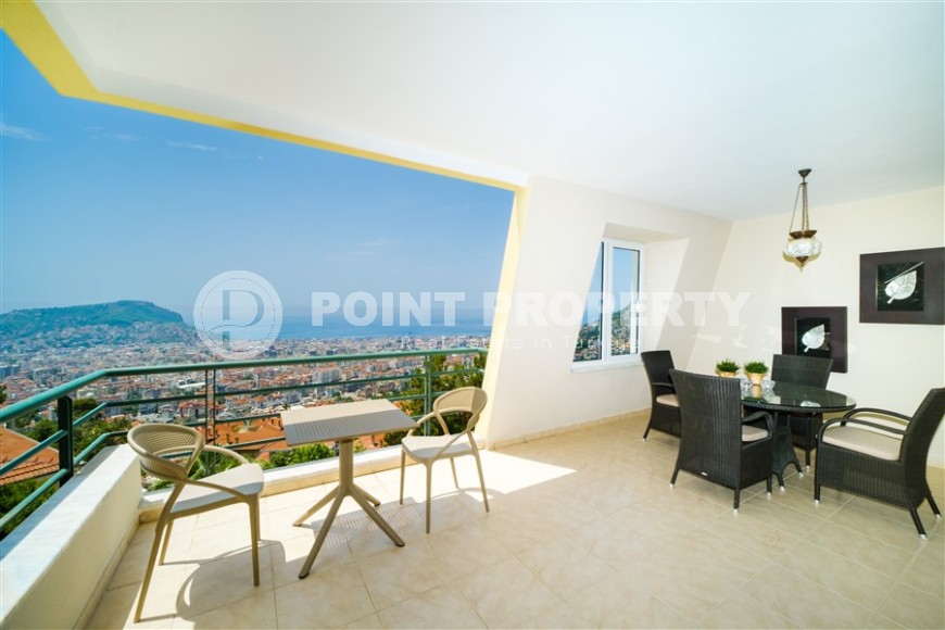 Меблированные двухуровневые апартаменты с тремя спальными комнатами в экологически чистом районе Аланьи - Бекташ-id-5178-фото-23