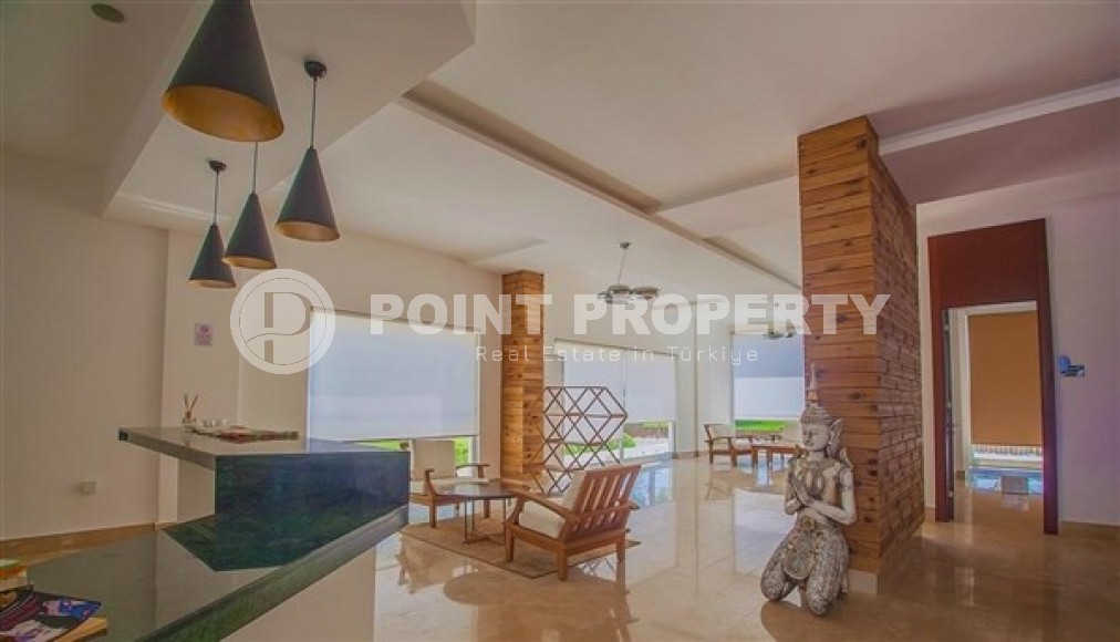 Двухуровневые, меблированные апартаменты с двумя спальными комнатами в районе Демирташ-id-5194-фото-17