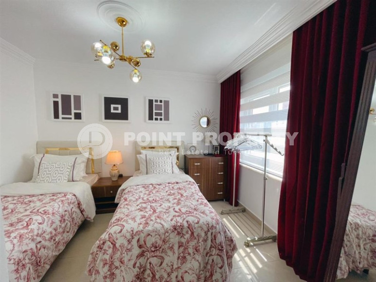 Готовая к проживанию, квартира с двумя спальнями, 120м² в 250м от моря в районе Оба, Алания-id-1416-фото-11