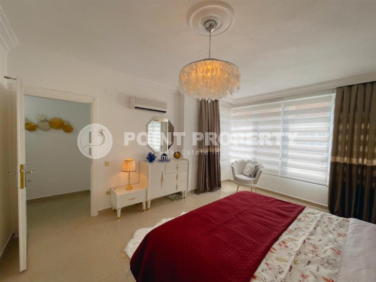 Готовая к проживанию, квартира с двумя спальнями, 120м² в 250м от моря в районе Оба, Алания-id-1416-фото-16