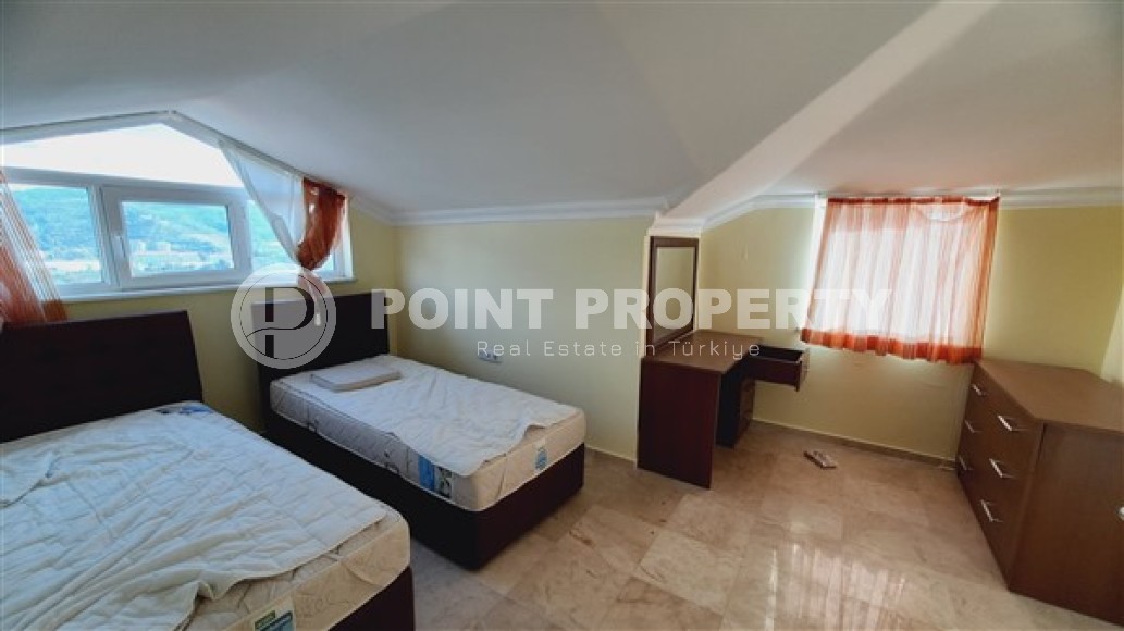 Просторный дуплекс с большой открытой террасой в спокойном районе Аланьи - Демирташ-id-5209-фото-5