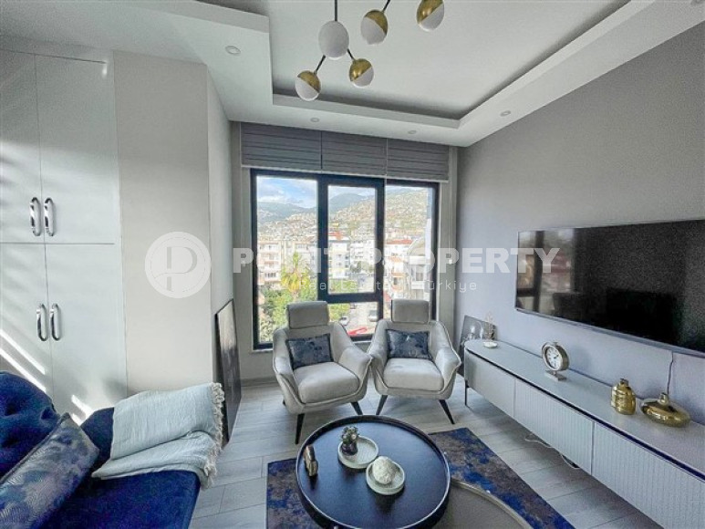 New furnished three-room apartment with mountain views in the center of Alanya, near Keykubat beach-id-1417-photo-4