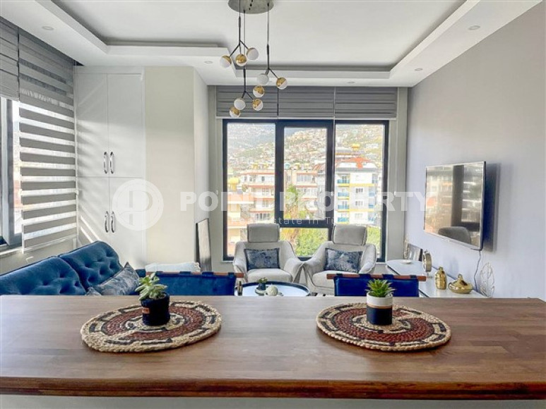 New furnished three-room apartment with mountain views in the center of Alanya, near Keykubat beach-id-1417-photo-8