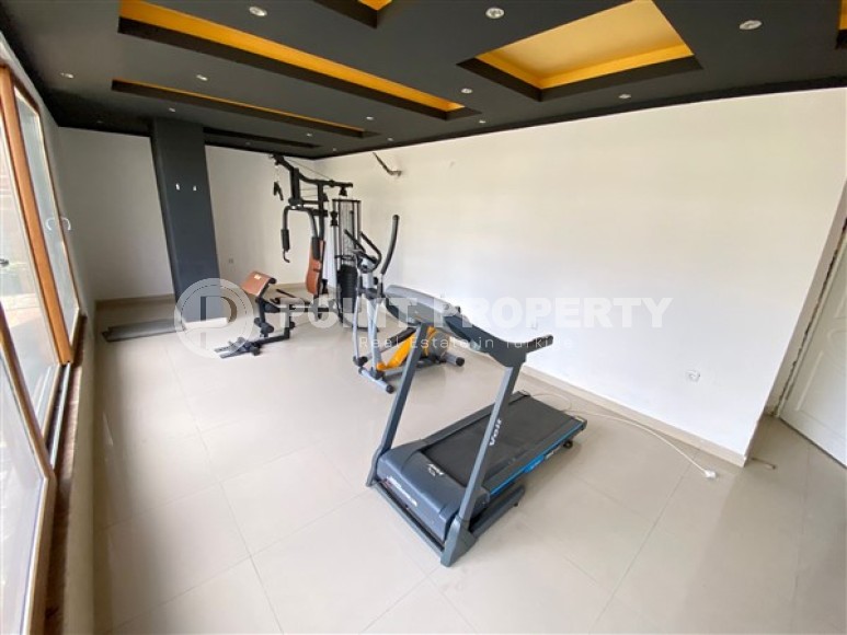 Апартаменты с двумя спальными комнатами, без мебели, возле Средиземного моря, в элитном районе города Аланья - Кестель-id-5216-фото-17