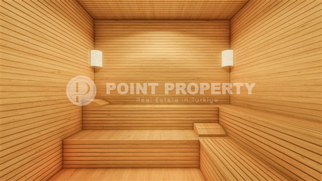 Apartment with two bedrooms, in a residential complex at the final stage of construction, near the sea, in the center of Alanya-id-5219-photo-8