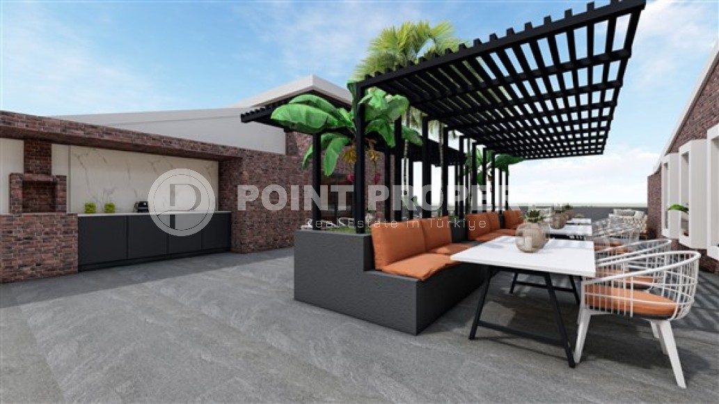 Apartment with two bedrooms, in a residential complex at the final stage of construction, near the sea, in the center of Alanya-id-5219-photo-12