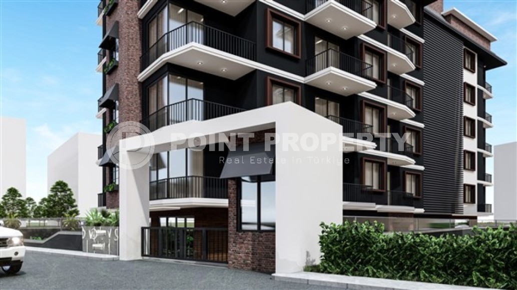 Apartment with two bedrooms, in a residential complex at the final stage of construction, near the sea, in the center of Alanya-id-5219-photo-2