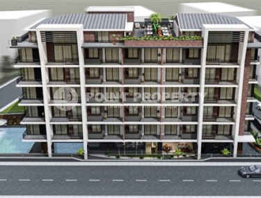 Апартаменты с двумя спальными комнатами, в жилом комплексе на завершающем этапе строительства, возле моря, в центре города Аланья-id-5219-фото-3