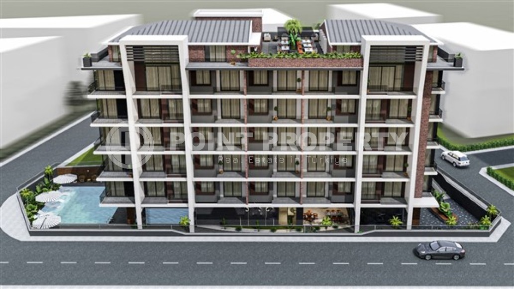 Apartment with two bedrooms, in a residential complex at the final stage of construction, near the sea, in the center of Alanya-id-5219-photo-3