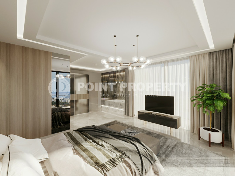 Эксклюзивная двухэтажная вилла премиум-класса на участке земли площадью 600 кв. м. в живописном районе Аланьи – Каргыджак.-id-1055-фото-3