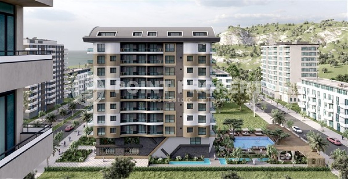 Apartments and duplexes in a new ten-story residence 200 meters from the sea in the center of Mahmutlar-id-5259-photo-15