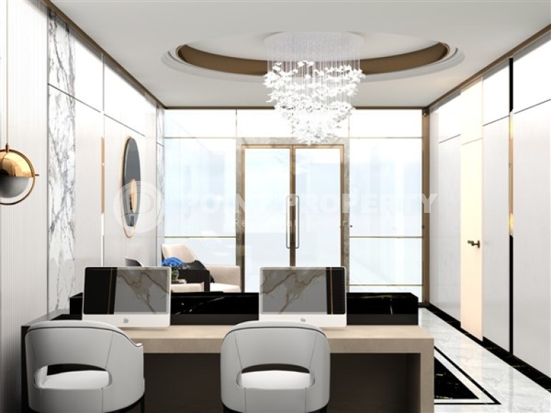 Apartments with 1+1 layouts, penthouses with 2+1 layouts, in a modern residential complex under construction in the center of Alanya, Cleopatra district-id-5271-photo-5