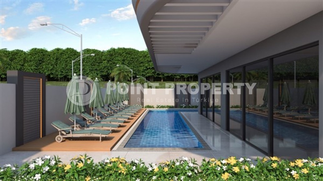 Apartments with 1+1 layouts, penthouses with 2+1 layouts, in a modern residential complex under construction in the center of Alanya, Cleopatra district-id-5271-photo-11