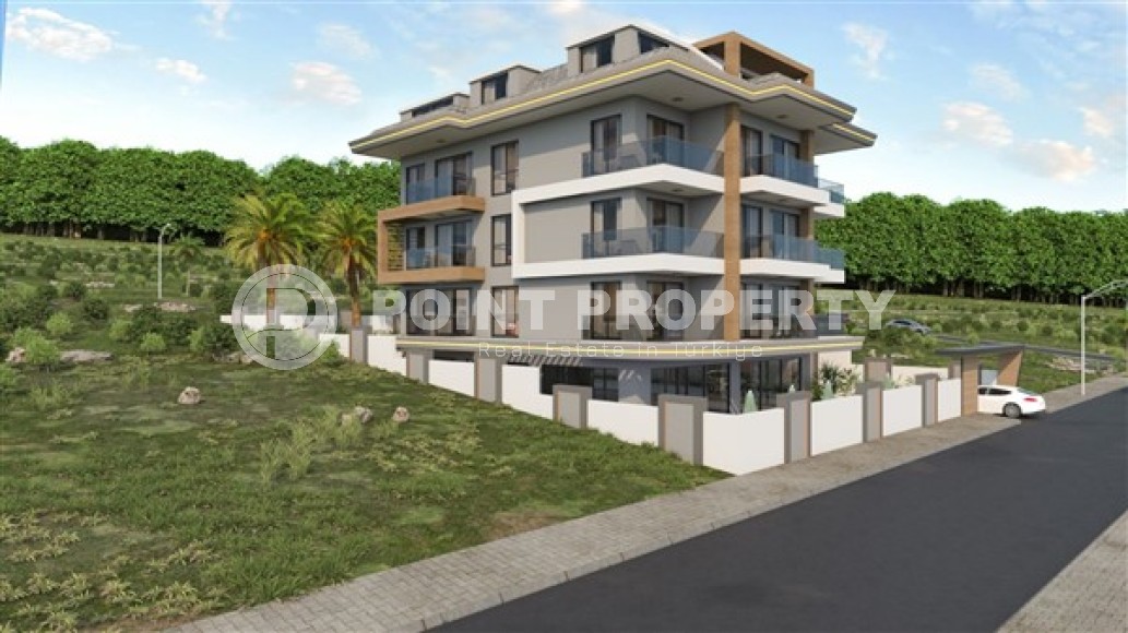 Apartments with 1+1 layouts, penthouses with 2+1 layouts, in a modern residential complex under construction in the center of Alanya, Cleopatra district-id-5271-photo-14