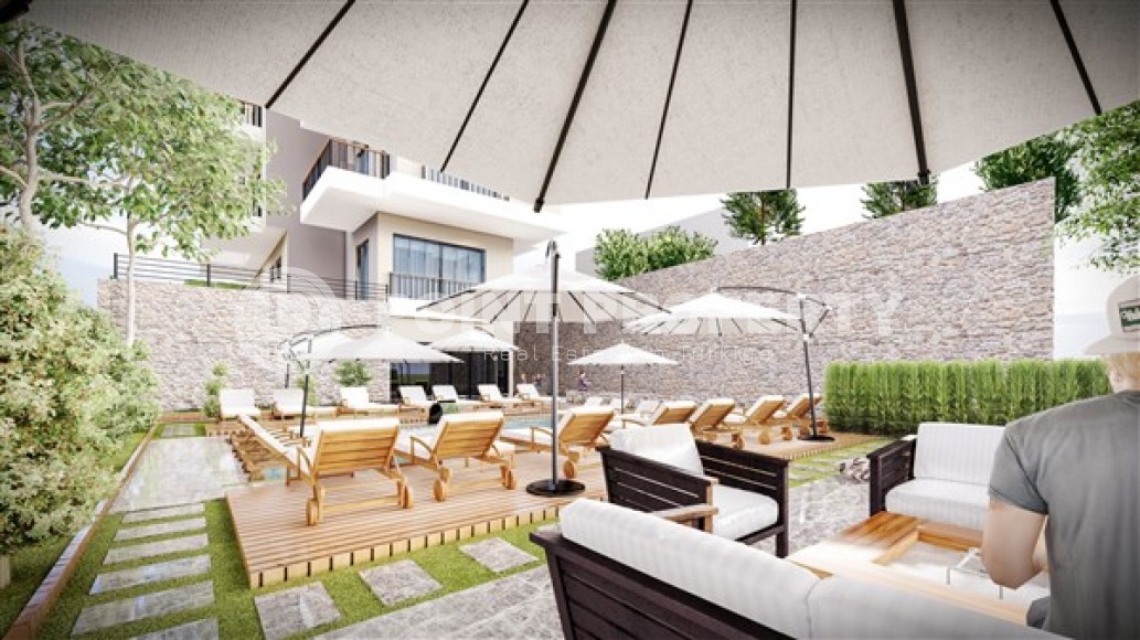 Апартаменты планировками 1+1, 2+1 дуплекс с выходом в сад, 2+1 дуплекс, в строящемся современном жилом комплексе, в районе верхняя Оба-id-5290-фото-3