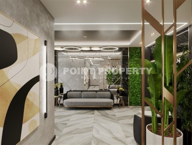 Небольшая квартира 1+1, общей площадью 44 м2, в новом жилом комплексе в спокойном районе Аланьи - Авсаллар-id-5299-фото-2