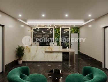 Небольшая квартира 1+1, общей площадью 44 м2, в новом жилом комплексе в спокойном районе Аланьи - Авсаллар-id-5299-фото-3