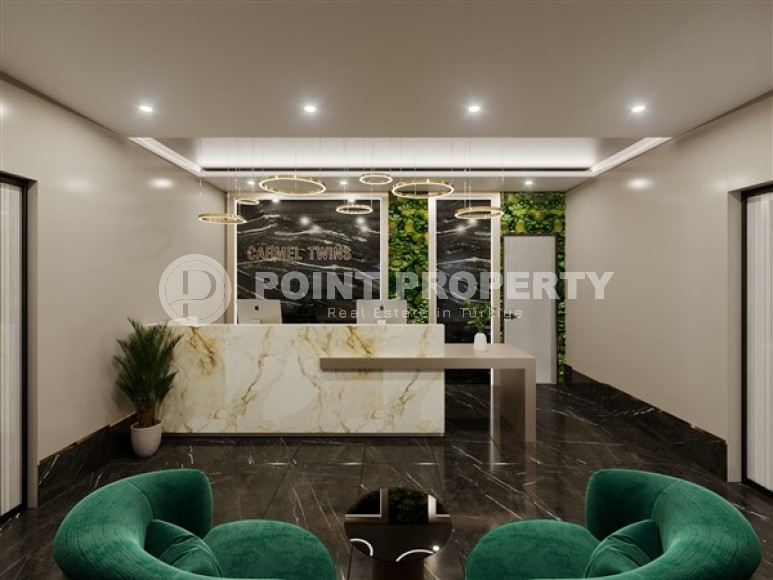 Небольшая квартира 1+1, общей площадью 44 м2, в новом жилом комплексе в спокойном районе Аланьи - Авсаллар-id-5299-фото-3