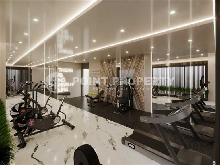 Небольшая квартира 1+1, общей площадью 44 м2, в новом жилом комплексе в спокойном районе Аланьи - Авсаллар-id-5299-фото-4