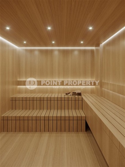 Небольшая квартира 1+1, общей площадью 44 м2, в новом жилом комплексе в спокойном районе Аланьи - Авсаллар-id-5299-фото-5