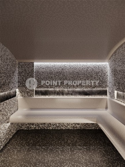 Небольшая квартира 1+1, общей площадью 44 м2, в новом жилом комплексе в спокойном районе Аланьи - Авсаллар-id-5299-фото-6