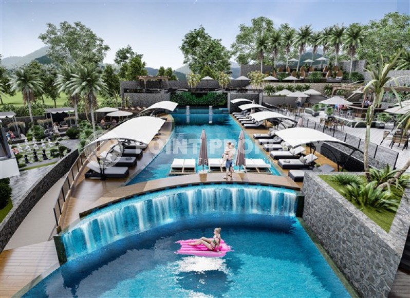 Небольшая квартира 1+1, общей площадью 44 м2, в новом жилом комплексе в спокойном районе Аланьи - Авсаллар-id-5299-фото-10