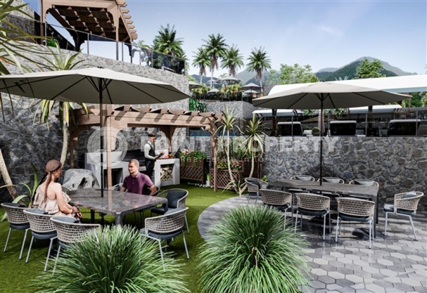 Небольшая квартира 1+1, общей площадью 44 м2, в новом жилом комплексе в спокойном районе Аланьи - Авсаллар-id-5299-фото-13