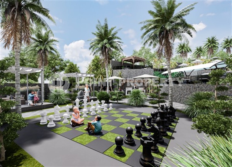 Небольшая квартира 1+1, общей площадью 44 м2, в новом жилом комплексе в спокойном районе Аланьи - Авсаллар-id-5299-фото-15