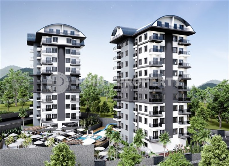 Небольшая квартира 1+1, общей площадью 44 м2, в новом жилом комплексе в спокойном районе Аланьи - Авсаллар-id-5299-фото-19