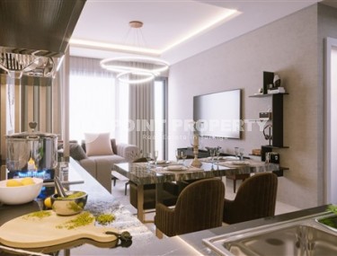 Небольшая новая квартира 1+1, общей площадью 53 м2, на 4-м этаже в жилом комплексе 2023 года постройки, район Авсаллар-id-5303-фото-3