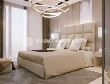 Небольшая новая квартира 1+1, общей площадью 53 м2, на 4-м этаже в жилом комплексе 2023 года постройки, район Авсаллар-id-5303-фото-4