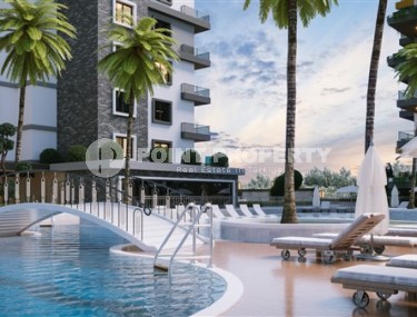 Небольшая новая квартира 1+1, общей площадью 53 м2, на 4-м этаже в жилом комплексе 2023 года постройки, район Авсаллар-id-5303-фото-5