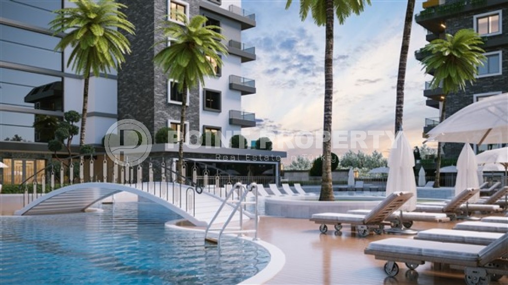 Небольшая новая квартира 1+1, общей площадью 53 м2, на 4-м этаже в жилом комплексе 2023 года постройки, район Авсаллар-id-5303-фото-5