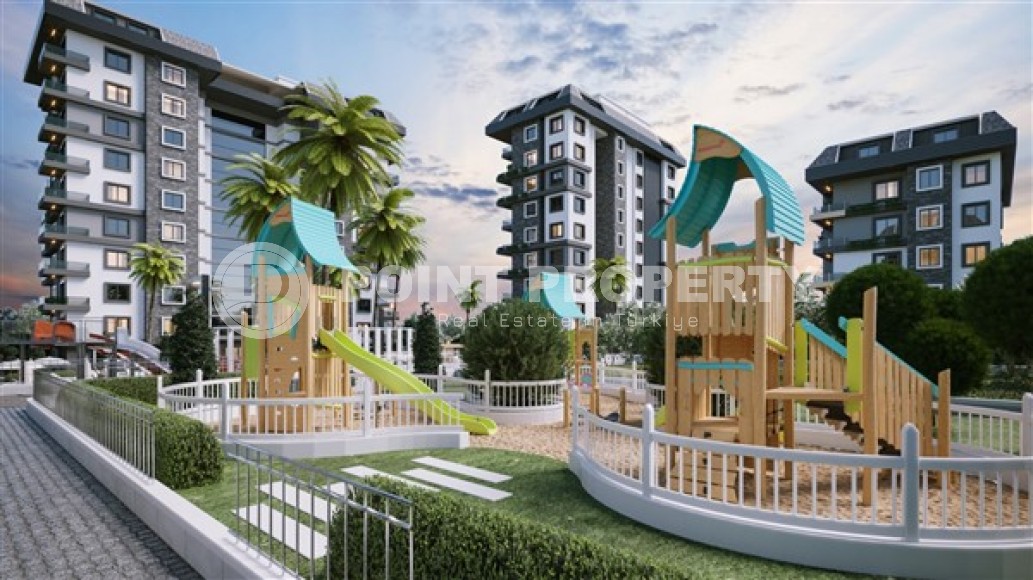 Небольшая новая квартира 1+1, общей площадью 53 м2, на 4-м этаже в жилом комплексе 2023 года постройки, район Авсаллар-id-5303-фото-11