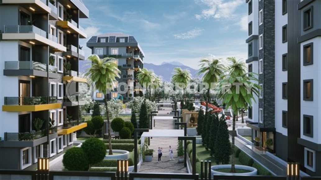 Небольшая новая квартира 1+1, общей площадью 53 м2, на 4-м этаже в жилом комплексе 2023 года постройки, район Авсаллар-id-5303-фото-14