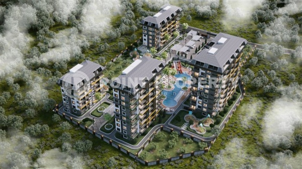 Небольшая новая квартира 1+1, общей площадью 53 м2, на 4-м этаже в жилом комплексе 2023 года постройки, район Авсаллар-id-5303-фото-16