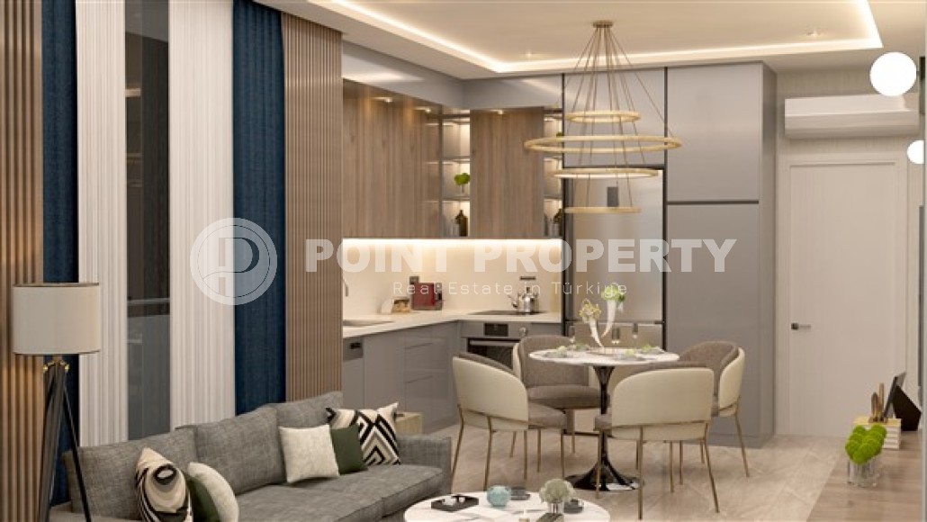 Новые апартаменты планировкой 1+1, в современном жилом комплексе 2023 года постройки, возле моря, в районе нижняя Оба-id-5306-фото-3