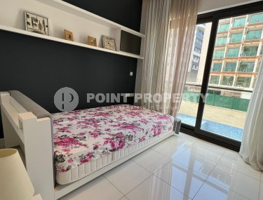 Стильная квартира с современным дизайном на 1-м этаже в жилом комплексе 2017 года постройки, в центре района Оба-id-5309-фото-5