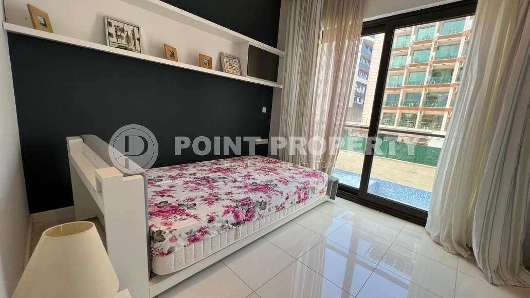 Стильная квартира с современным дизайном на 1-м этаже в жилом комплексе 2017 года постройки, в центре района Оба-id-5309-фото-5